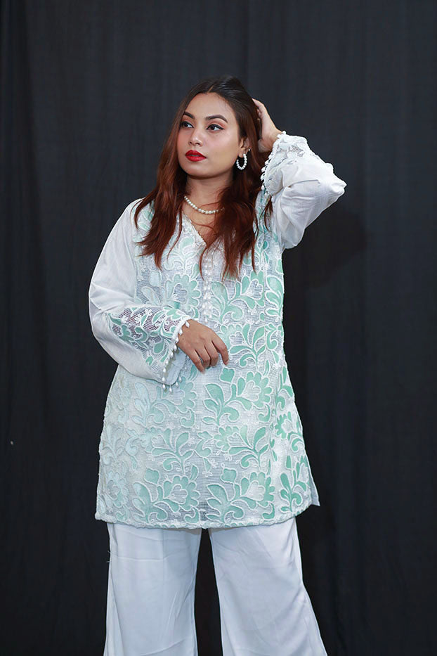 Mint Whisper Shalwar Kameez Set
