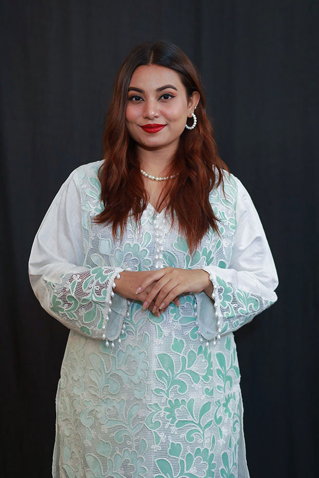 Mint Whisper Shalwar Kameez Set