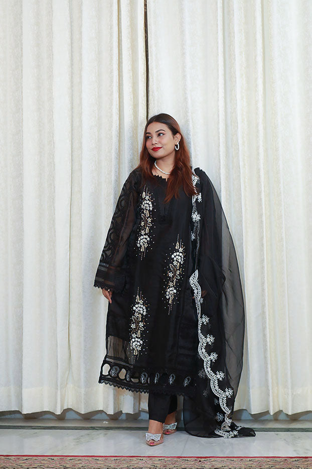 Midnight Pearl Shalwar Kameez Set