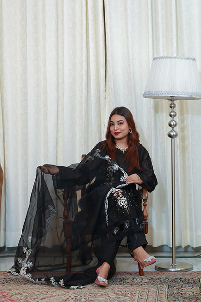 Midnight Pearl Shalwar Kameez Set